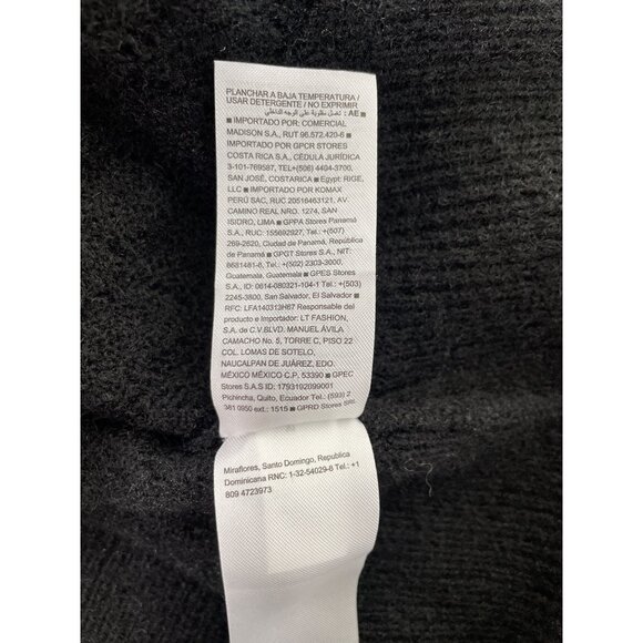 Old Navy Pointelle Sweater Size Small Scoop Neck Long Sleeve Black Cozy Knit NEW - Picture 8 of 11